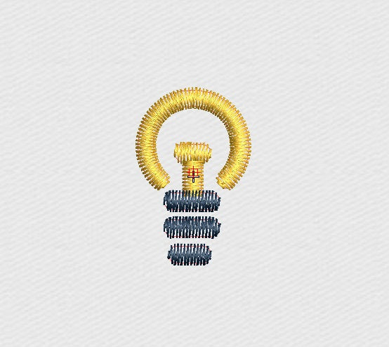 Bulb Embroidery Design