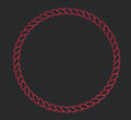 Braided Circular Border Embroidery Design
