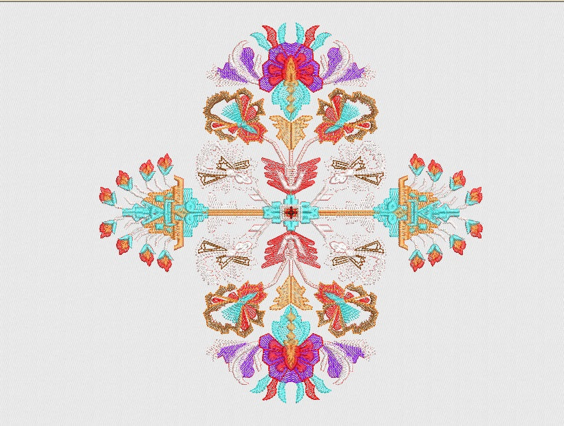 Flower Embroidery Design