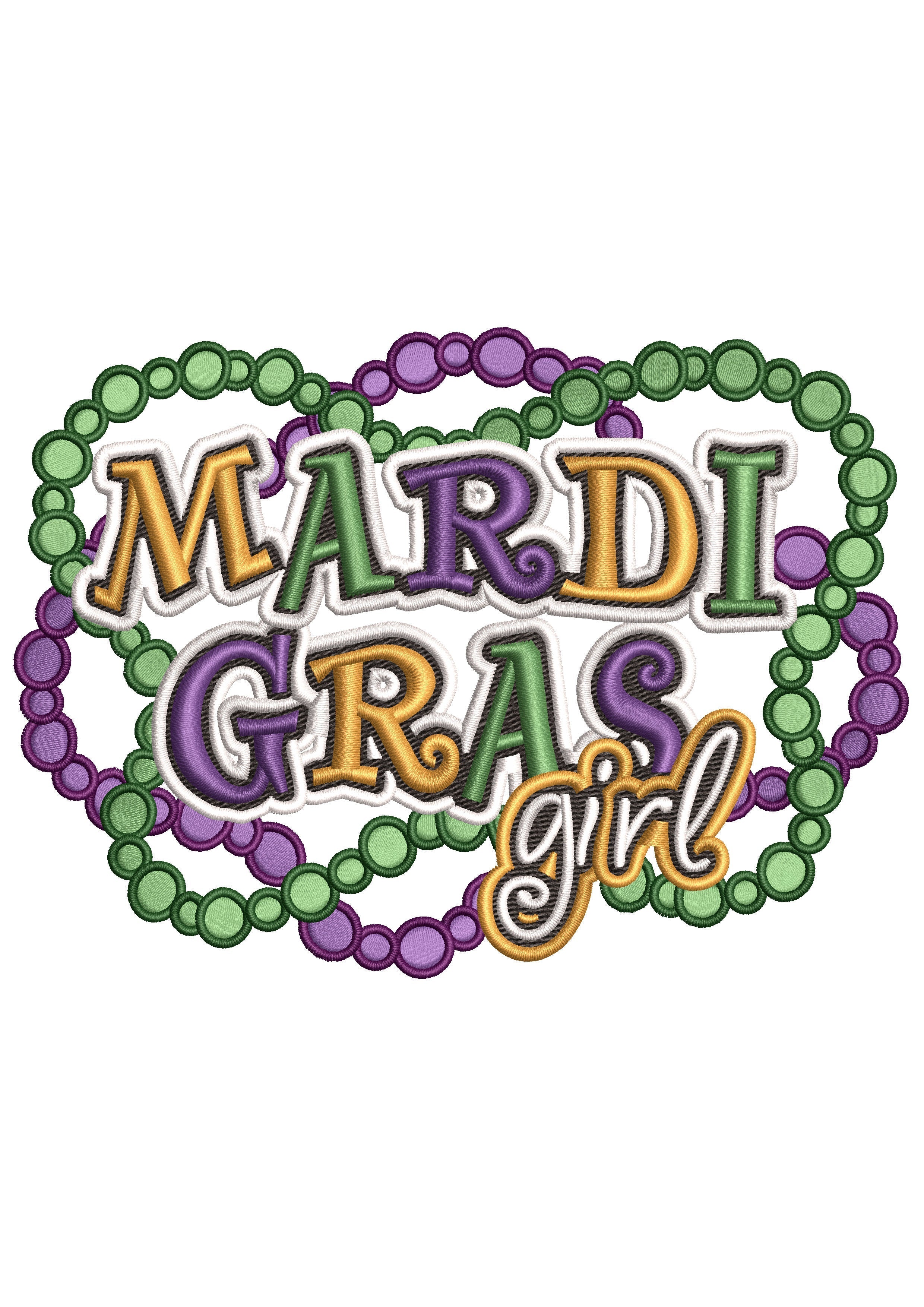 Village Girl Embroidery Design
