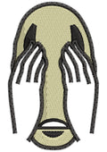 Blind Face Embroidery Design