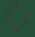 Triple Diamond Frame Embroidery Design
