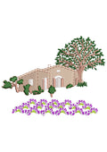 Sweet Hut House Embroidery Design