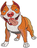 Bull Dog Embroidery Design