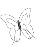 Line Butterfly Embroidery Design