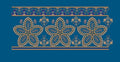 Geometric Star Blossom Panel Embroidery Design