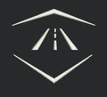 Road in Hexagon Embroidery Design