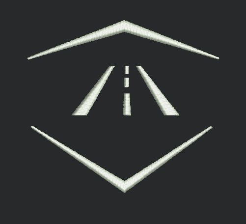 Road in Hexagon Embroidery Design