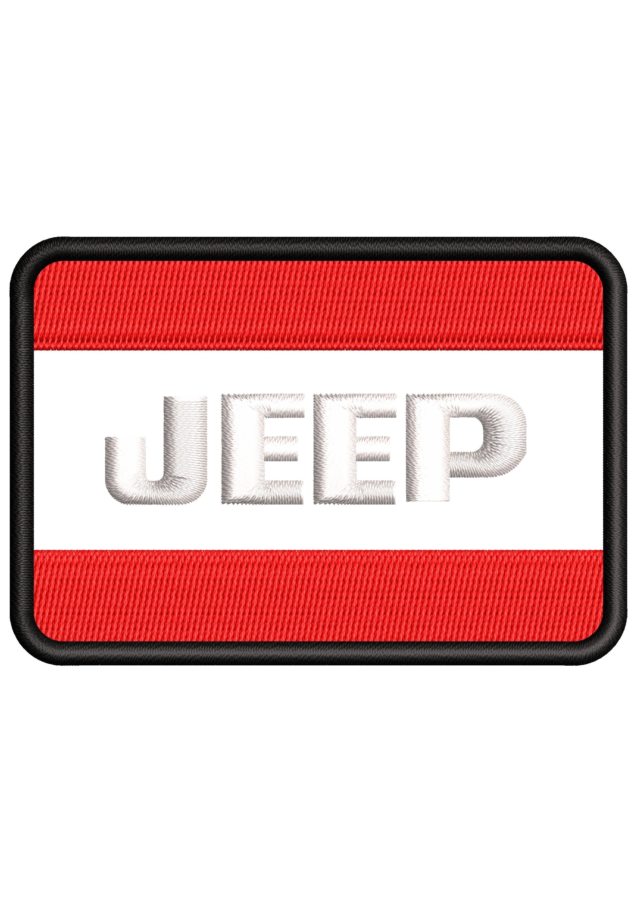 Jeep Flag Embroidery Design