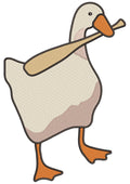Duck Bat Embroidery Design