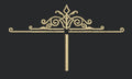 Gold Ornamental Header Embroidery Design