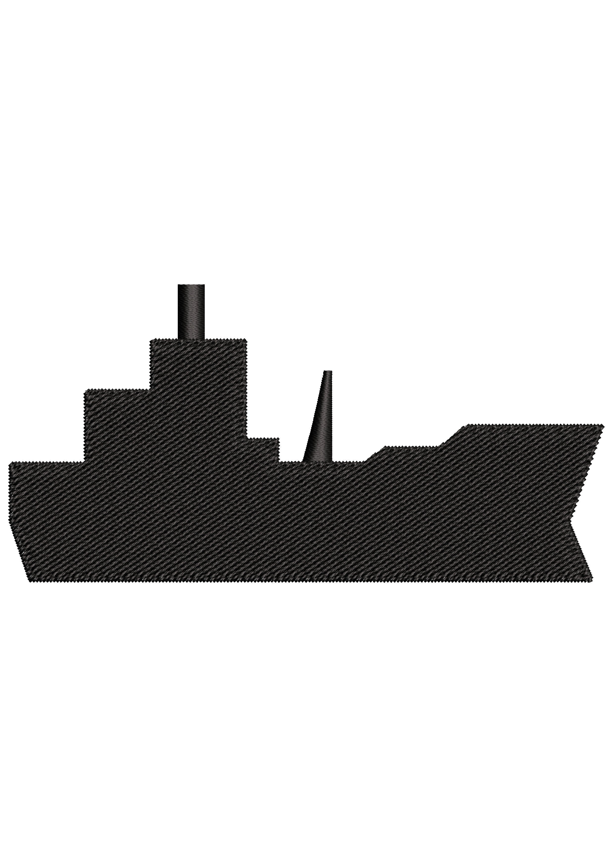 Cross Ship Embroidery Design