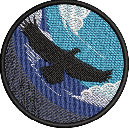 Eagle Patch Embroidery Design