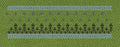 Floral Jacquard Border Green Small Flowers Embroidery Design