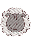 Sheep Embroidery Design