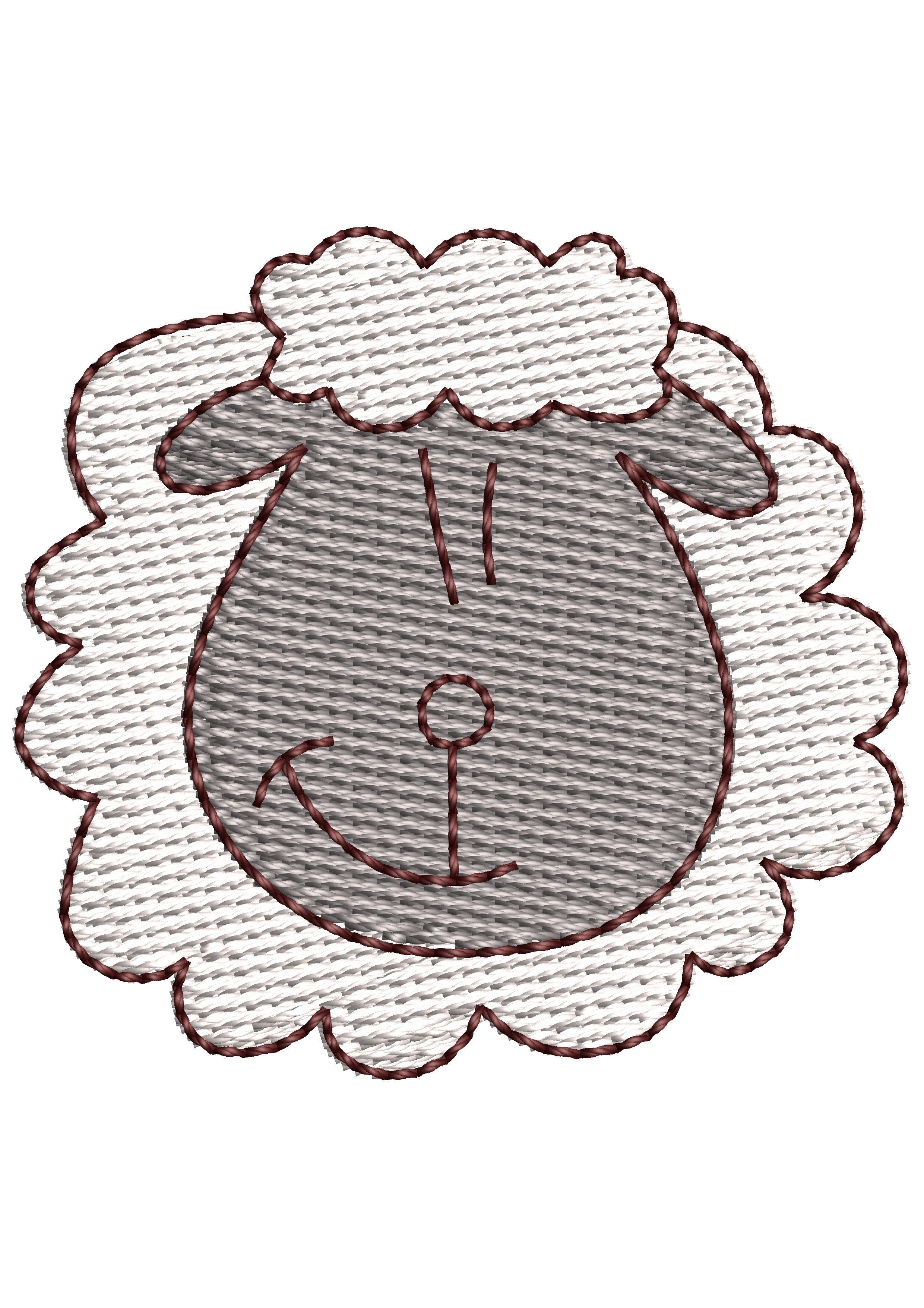 Sheep Embroidery Design