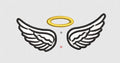 Wing Embroidery Design