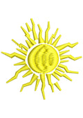Sun Embroidery Design