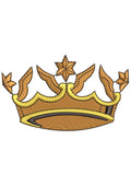 Crown Bird Embroidery Design