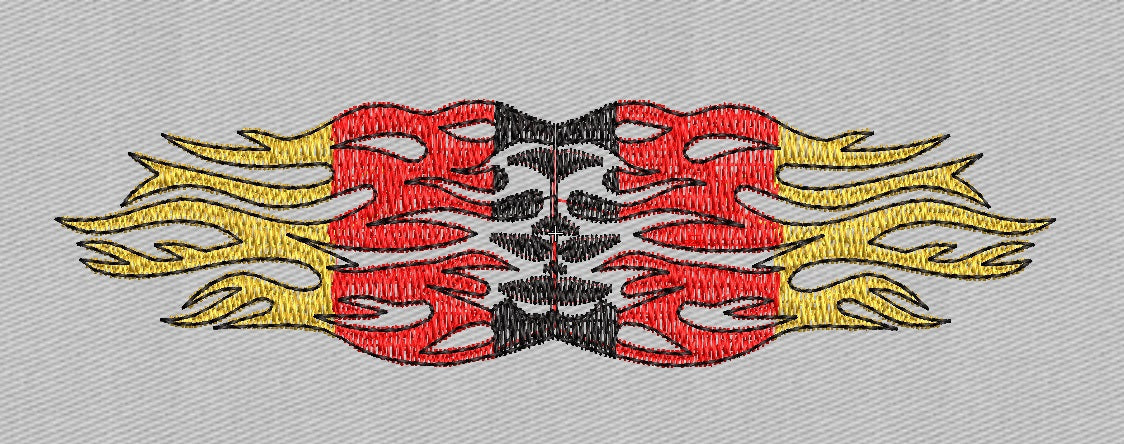 Fire Embroidery Design