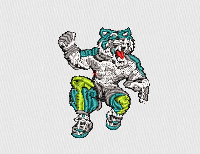 Tiger Embroidery Design