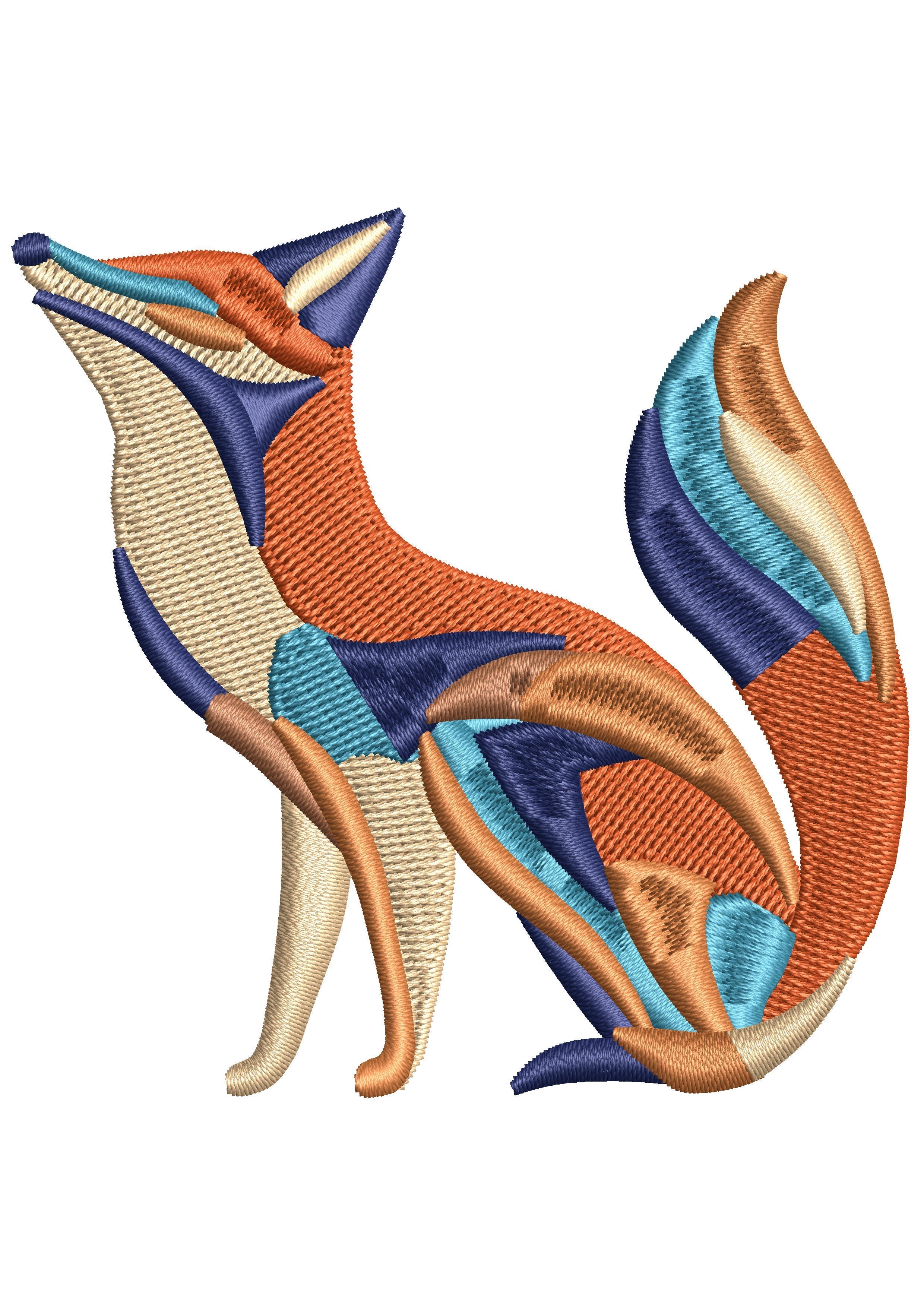 Fox Embroidery Design
