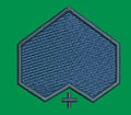 Angled Shield with Base Cross Embroidery Design