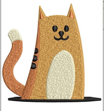 Cat Embroidery Design