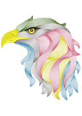 Eagle Colour Embroidery Design