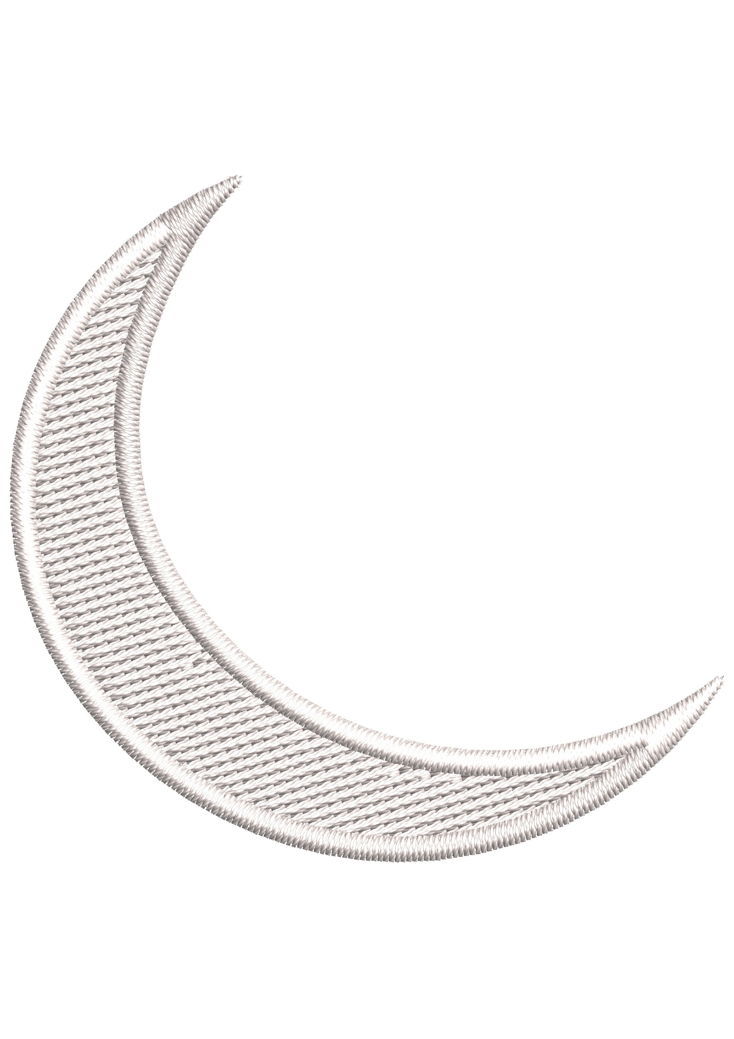 Big Moon Embroidery Design