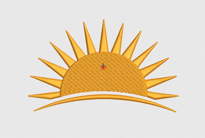 Sun Embroidery Design