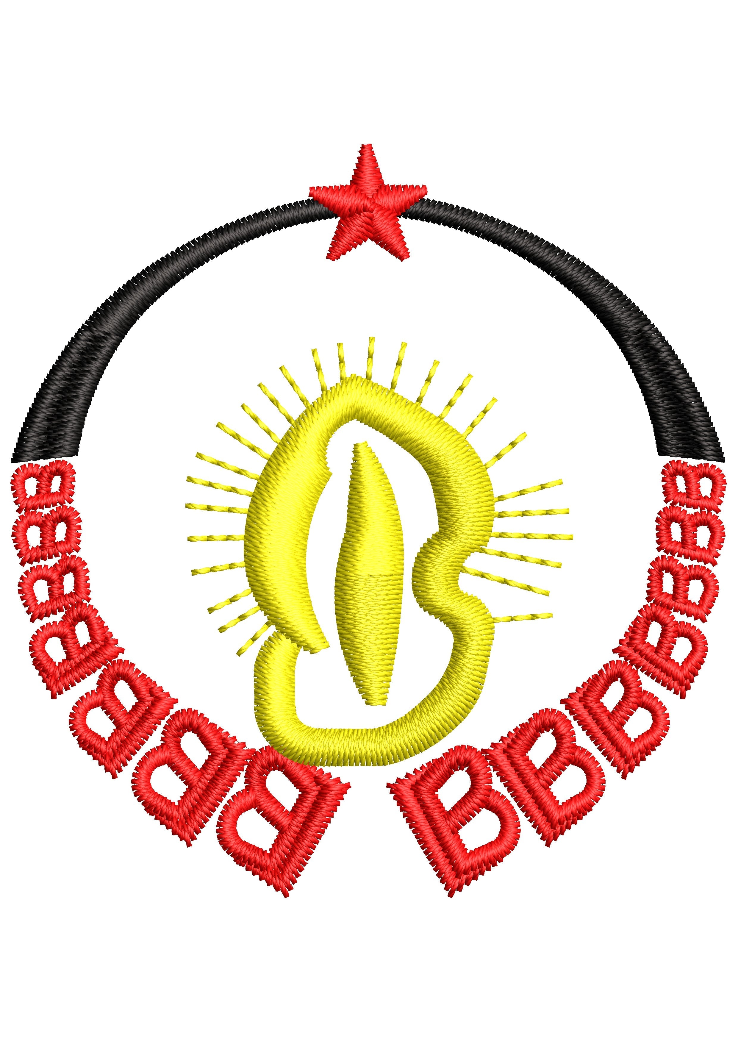Star Art Embroidery Design
