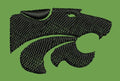 Stylized Feline Profile Embroidery Design