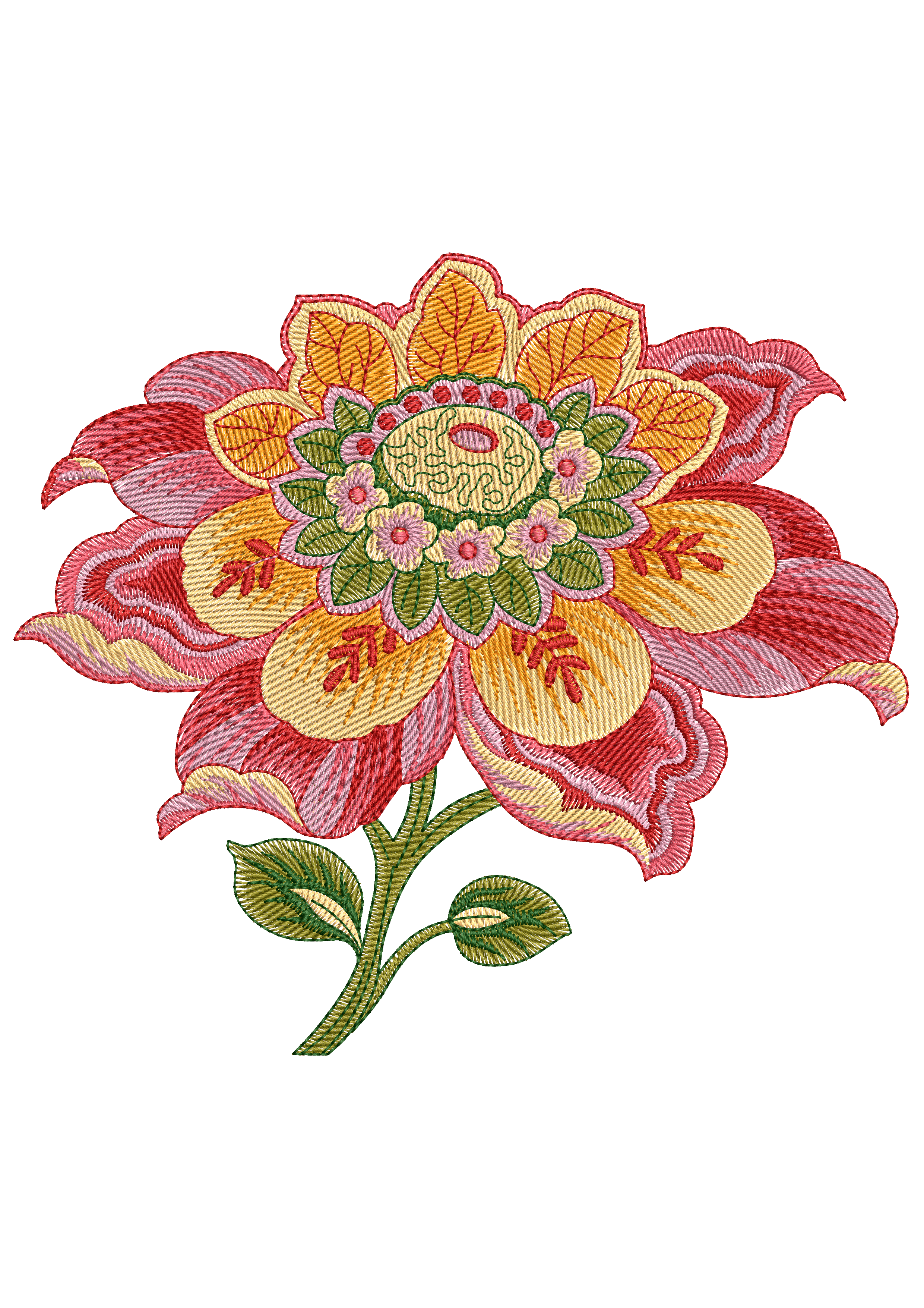 Flower Biggest Embroidery Design