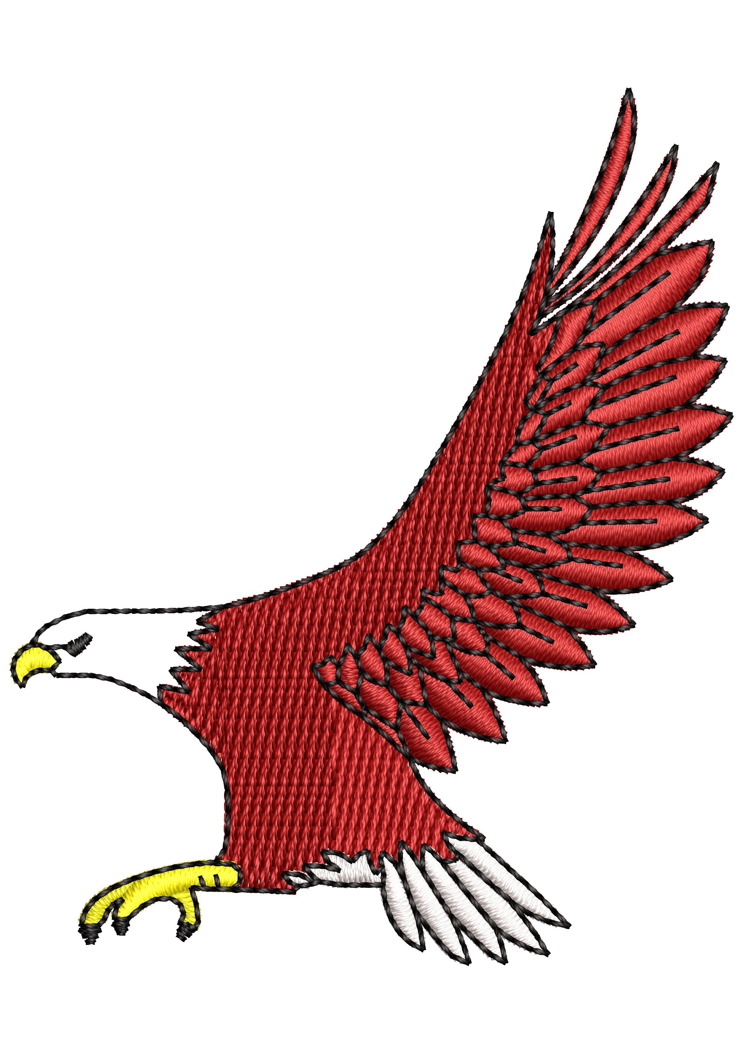 Bright Bird Embroidery Design