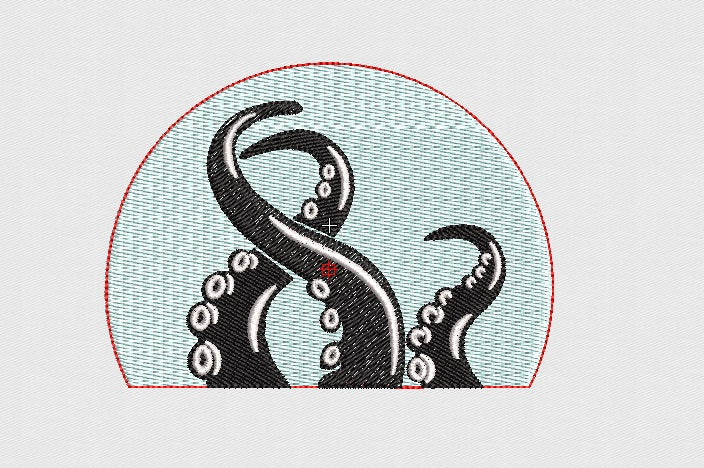 Octopus Embroidery Design