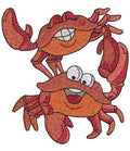 Crabs Embroidery Design