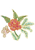 Snake Leaves Embroidery Design