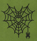 Spiderweb Heart Shape Embroidery Design