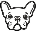 Dog Face Embroidery Design