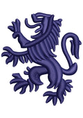 Wine Lion Embroidery Design