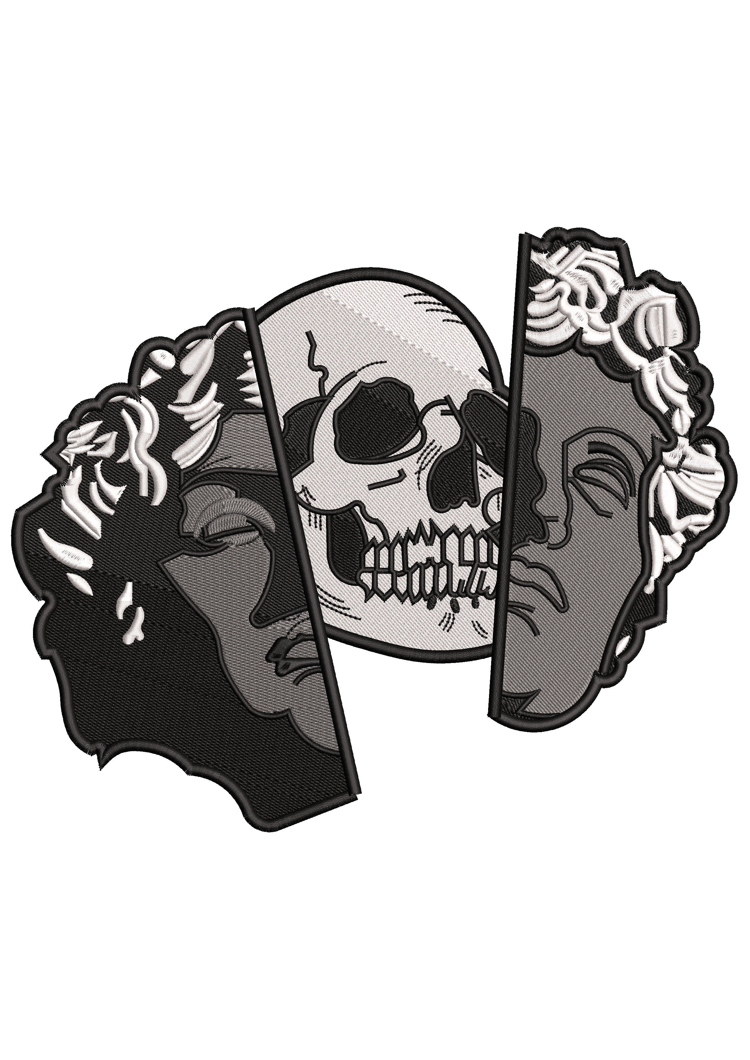 Life and Death Embroidery Design