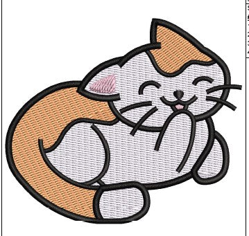 Cat Embroidery Design