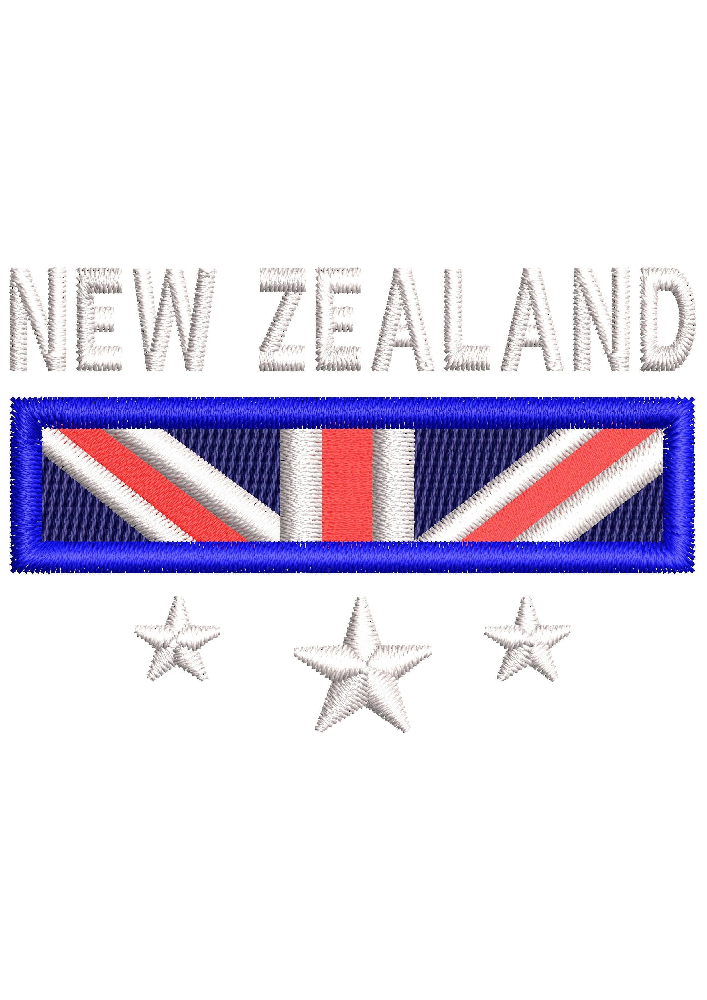 New Zealand Embroidery Design