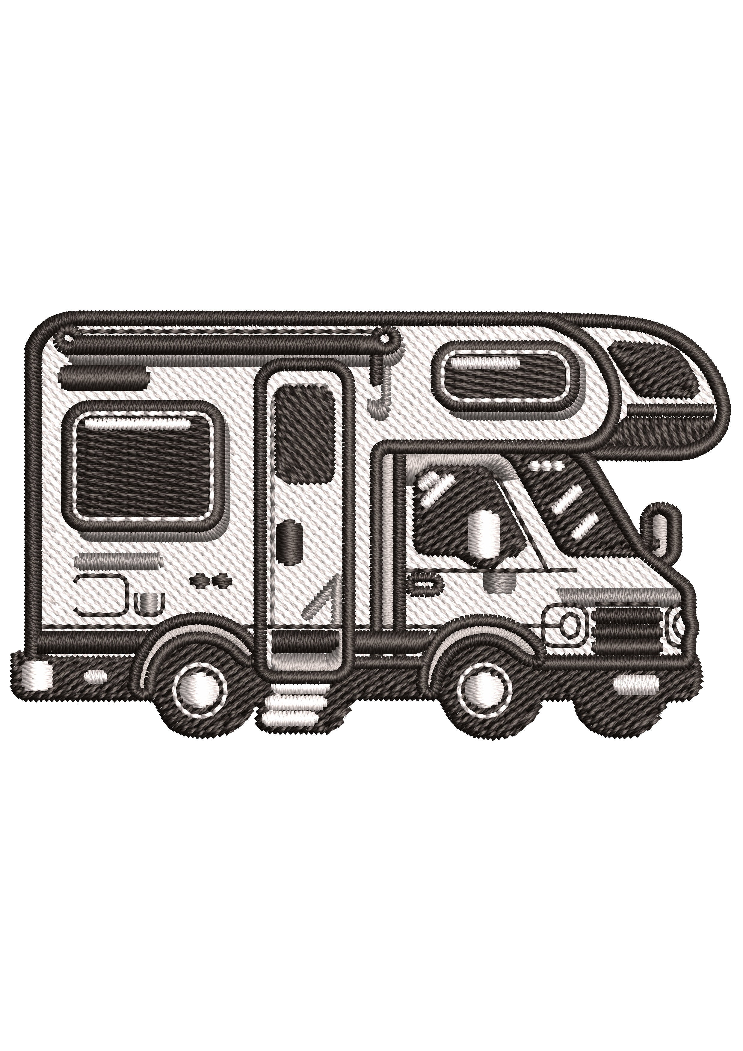 Truck of Ice Embroidery Design