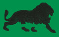 Stalking Lion Wildlife Silhouette Embroidery Design