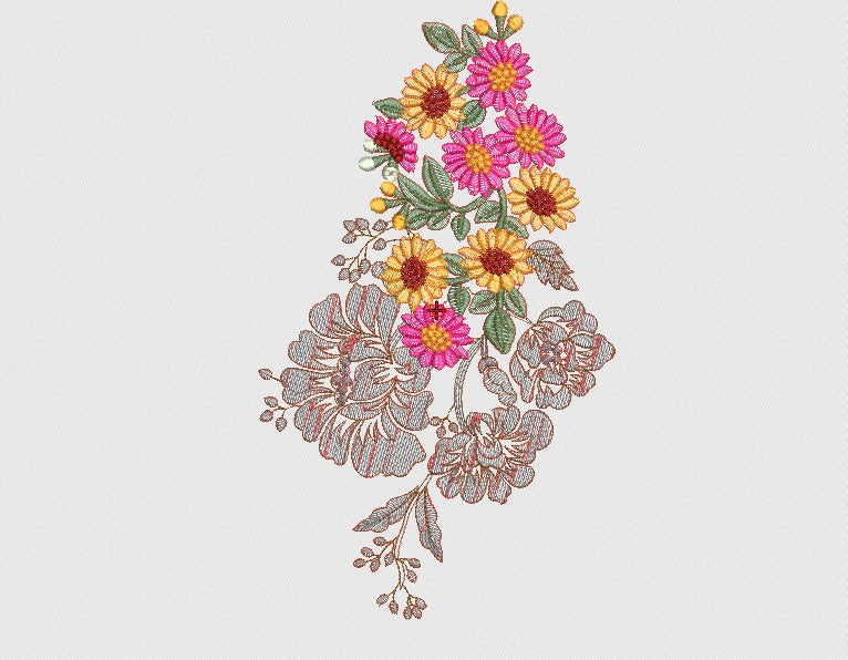 Flower Embroidery Design