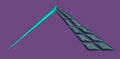 Angular Geometric Peak Embroidery Design