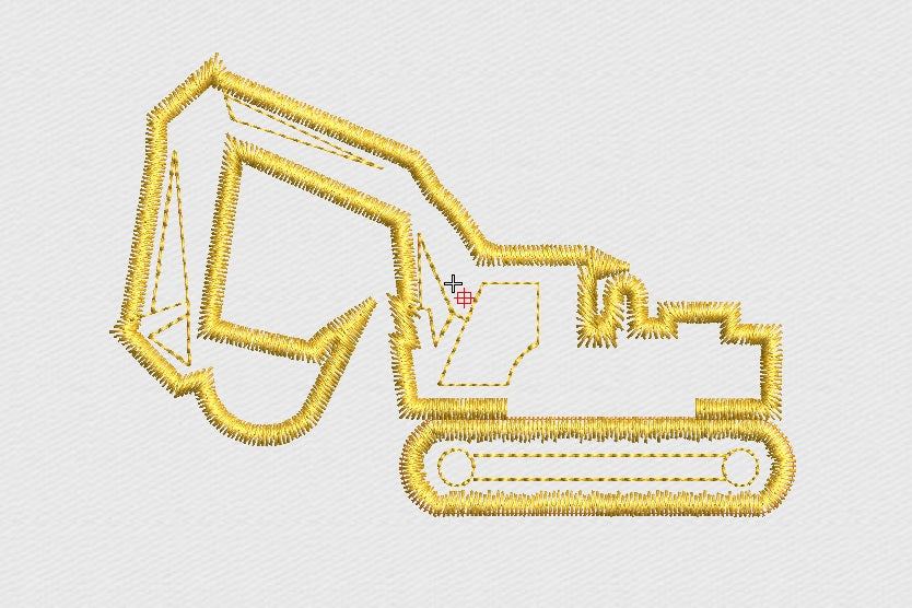 Tractor Embroidery Design