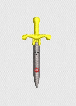 Sword Embroidery Design